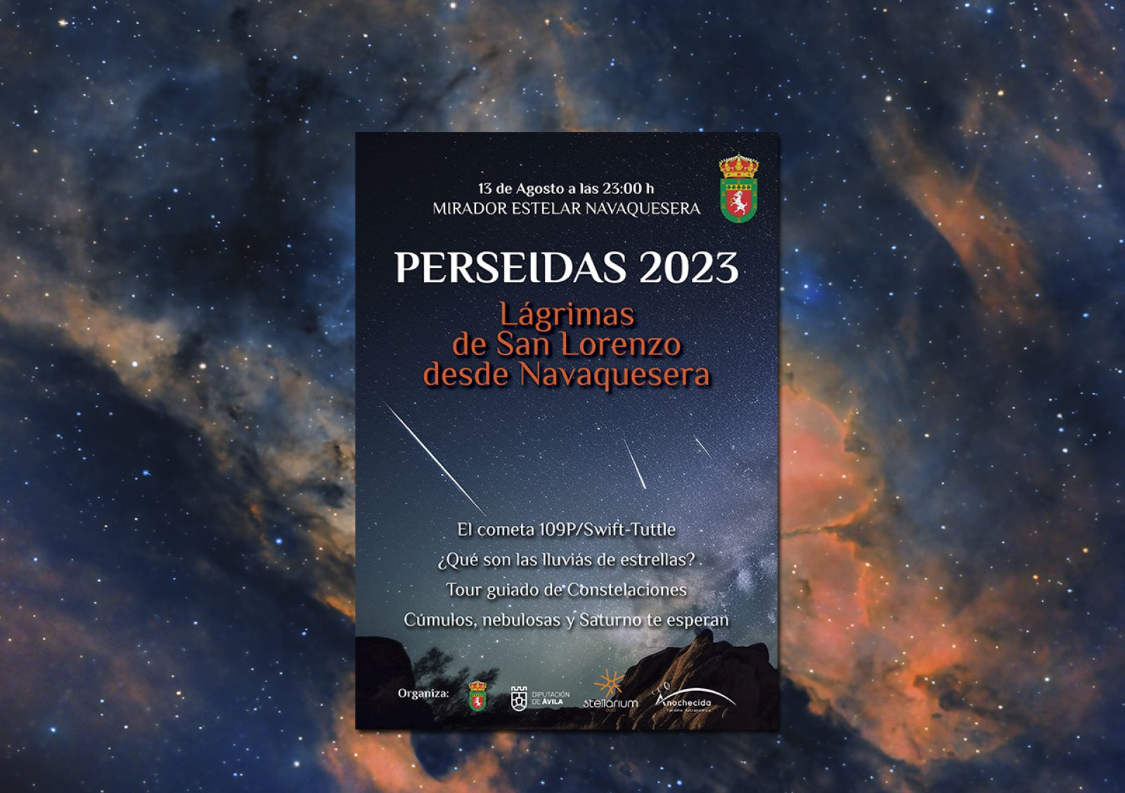 PERSEIDAS 2023 Lágrimas de San Lorenzo desde Navaquesera