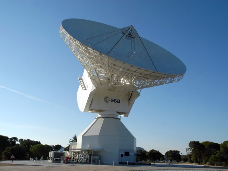 Antena de espacio profundo de la ESA en Cebreros (Ávila)